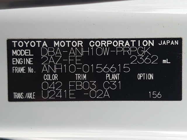 Toyota ALPHARD 2006 7306372-44