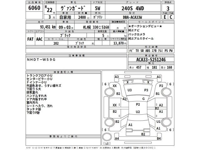 Toyota VANGUARD 2010 7299667-2