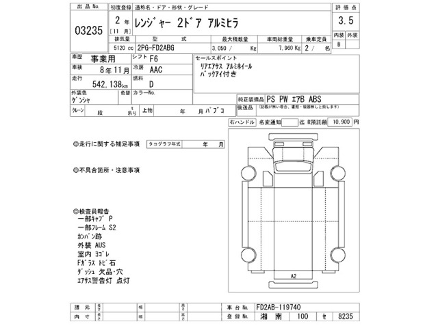 Hino RANGER 2020 7336634-2