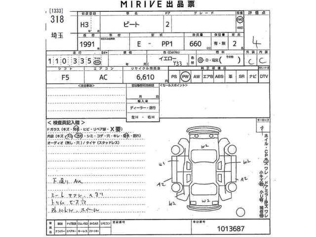 Honda BEAT 1991 7361641-2