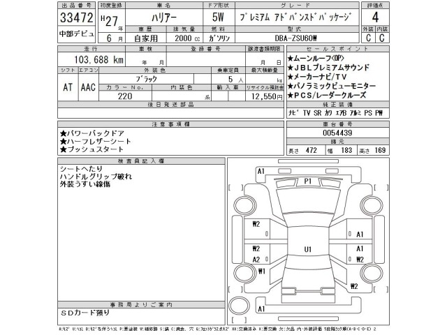 Toyota HARRIER 2015 7354691-2