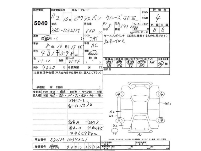 Toyota PIXIS VAN 2020 7354423-2