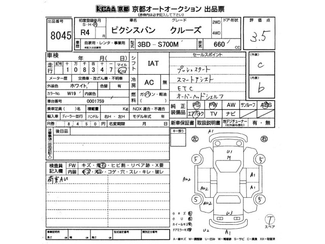 Toyota PIXIS VAN 2022 7354439-2