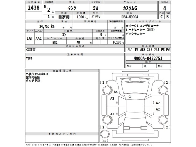 Toyota TANK 2020 7351519-2