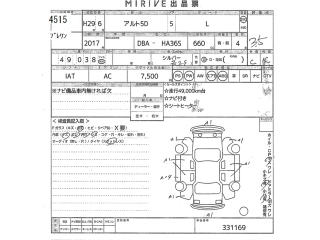 Suzuki ALTO 2017 7363175-2