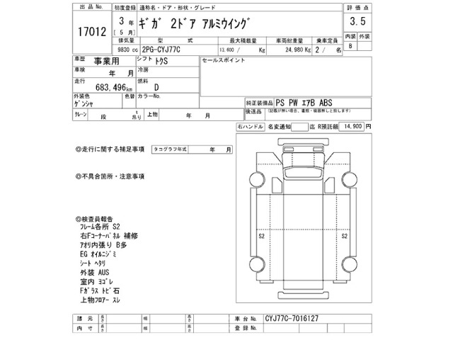 Isuzu GIGA 2021 7369956-2