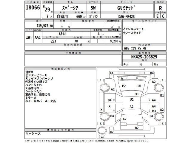 Suzuki SPACIA 2017 7362290-2