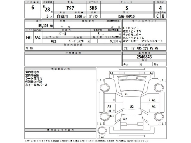 Toyota AQUA 2016 7381202-2