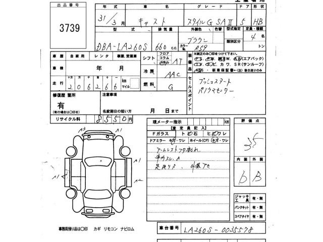 Daihatsu CAST 2019 7397251-2