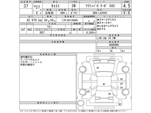 Daihatsu CAST 2015 7397327-2