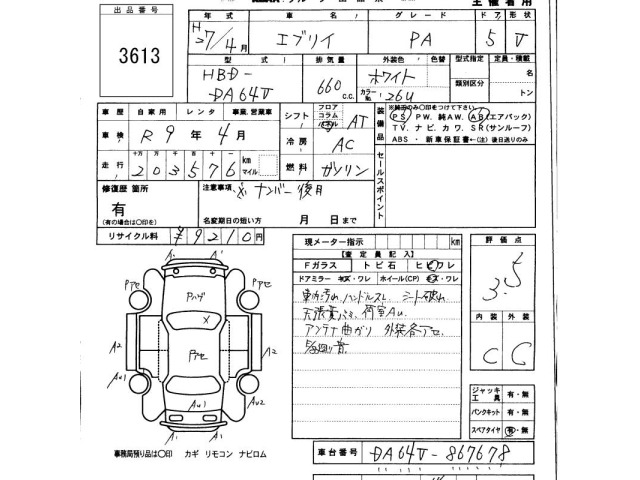 Suzuki EVERY 2015 7419518-2