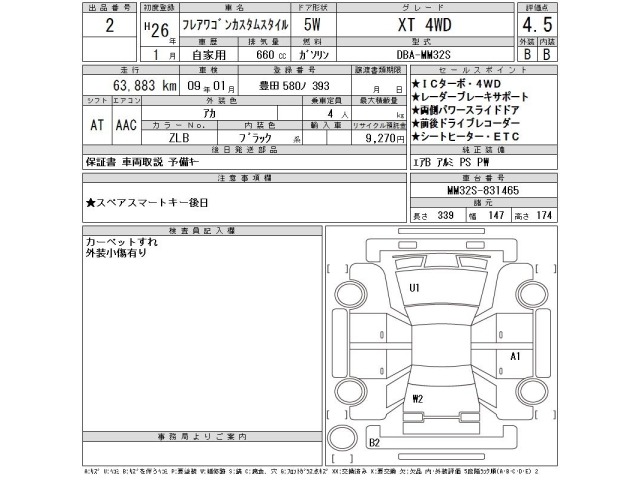 Mazda FLAIR WAGON 2014 7399246-2