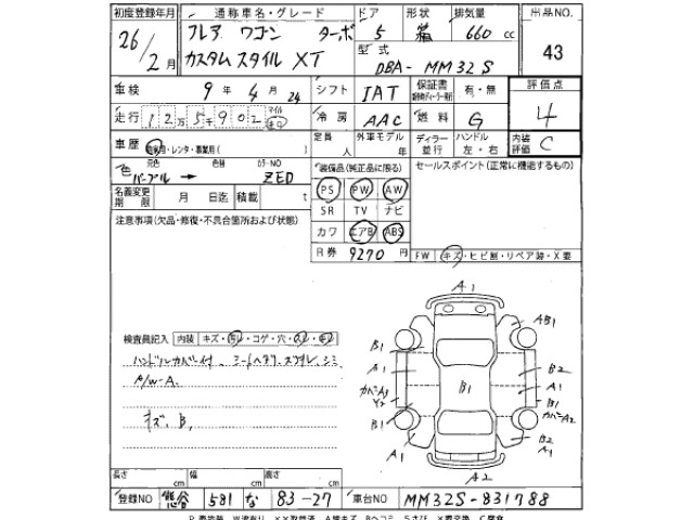 Mazda FLAIR WAGON 2014 7399253-2