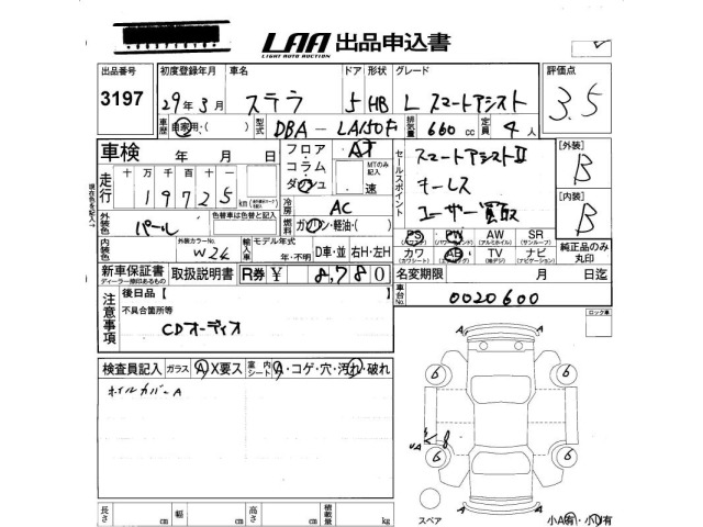 Subaru STELLA 2017 7419925-2