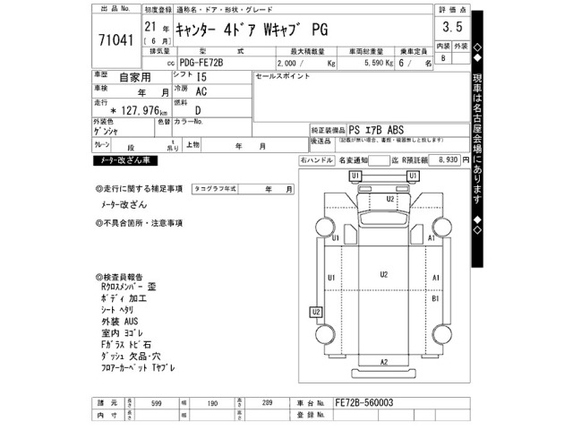 Mitsubishi CANTER 2009 7421923-2