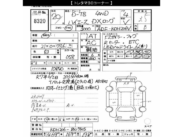 Toyota HIACE VAN 2008 7428997-2