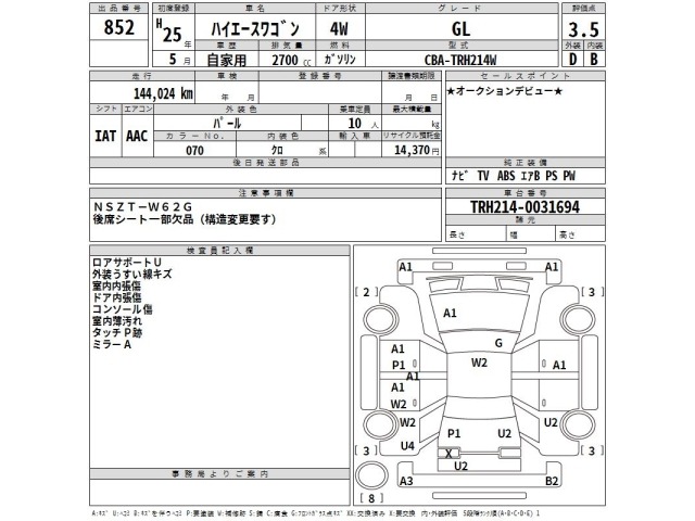 Toyota HIACE WAGON 2013 7429907-2