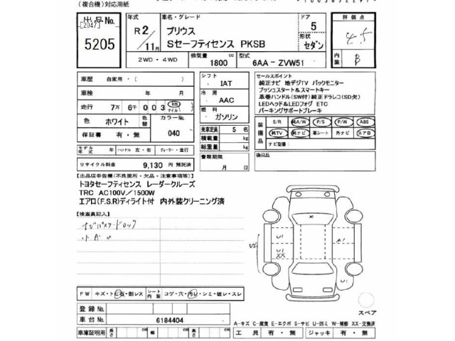 Toyota PRIUS 2020 7428836-2