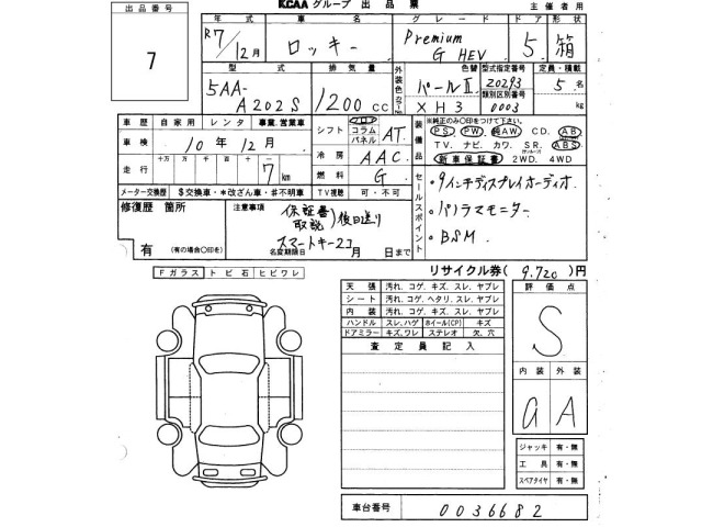 Daihatsu ROCKY 2025 7424920-2