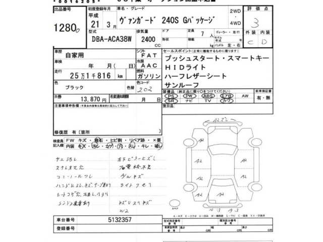 Toyota VANGUARD 2009 7427446-2