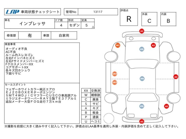 Subaru IMPREZA 1998 7443995-3