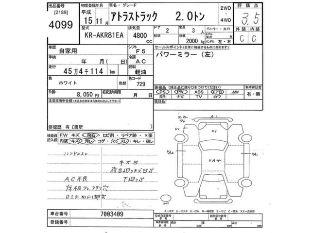 Nissan ATLAS 2003 7481038-2