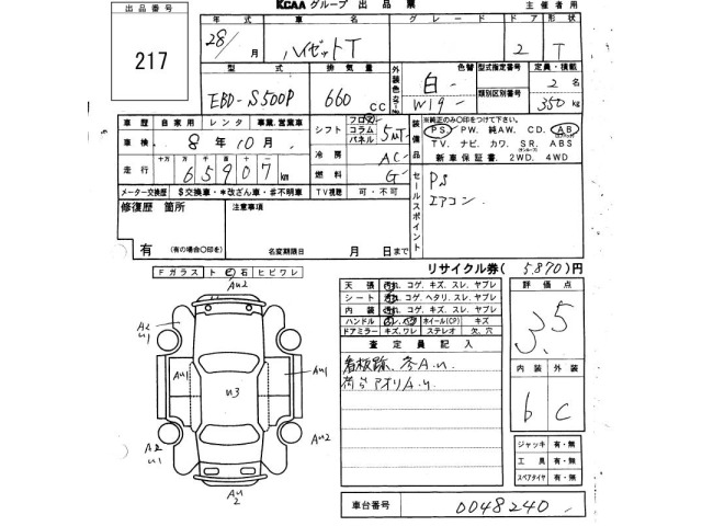 Daihatsu HIJET TRUCK 2016 7474251-2