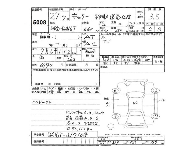 Suzuki CARRY TRUCK 2015 7492577-2