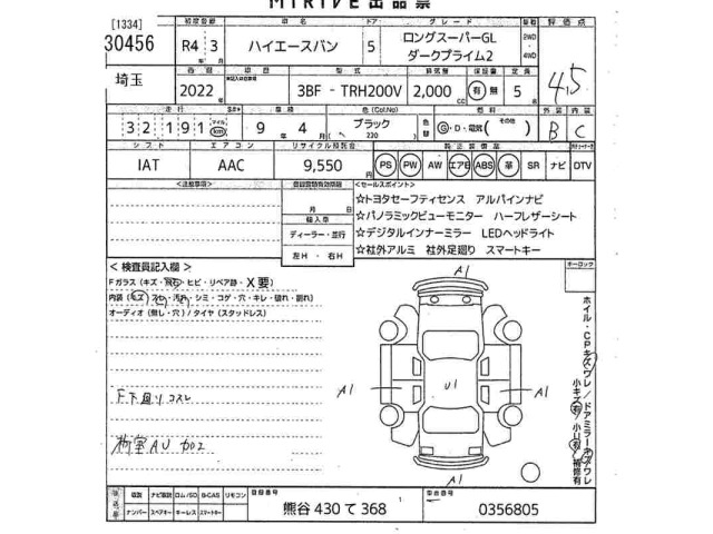 Toyota HIACE VAN 2022 7504451-2