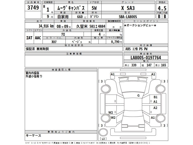 Daihatsu MOVE CANBUS 2019 7519189-2