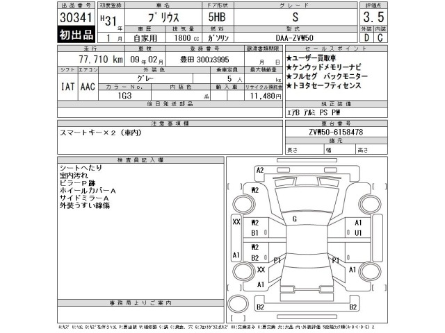 Toyota PRIUS 2019 7523799-2