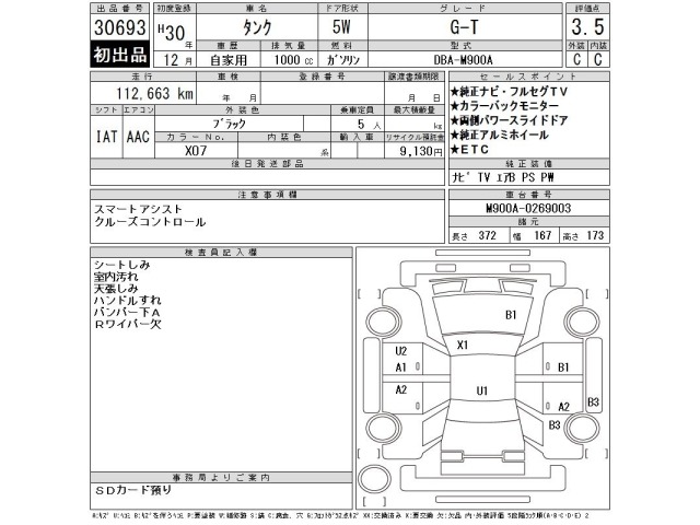 Toyota TANK 2018 7515311-2