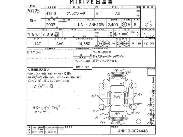 Toyota ALPHARD 2003 7526003-2