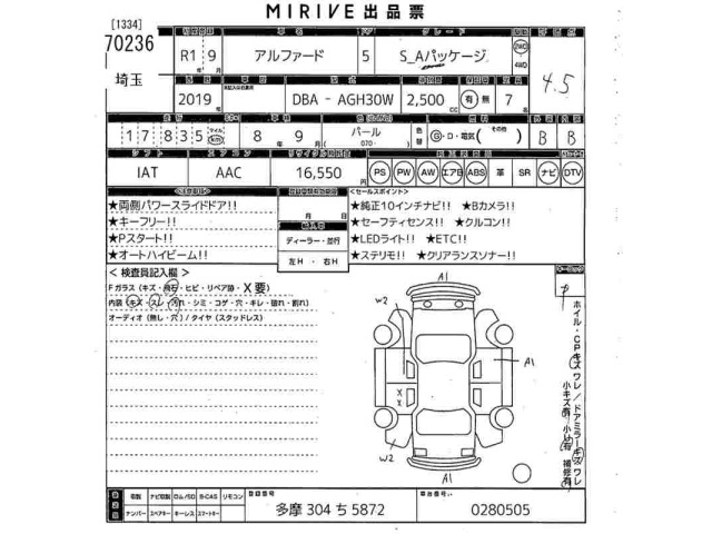 Toyota ALPHARD 2019 7526004-2