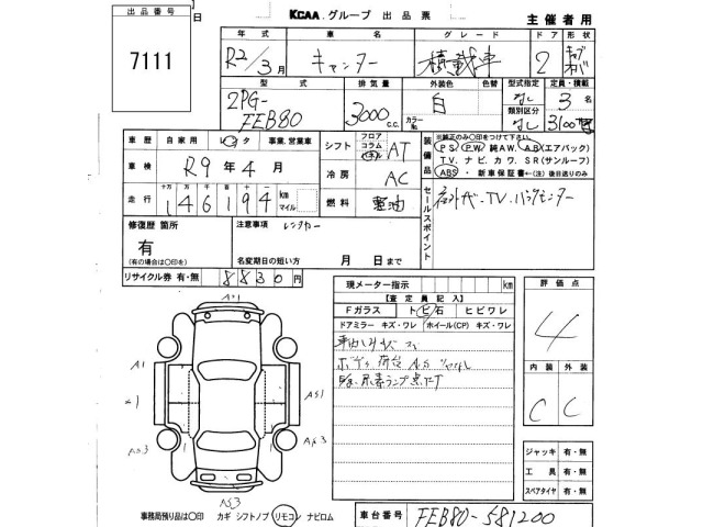 Mitsubishi CANTER 2020 7541285-2