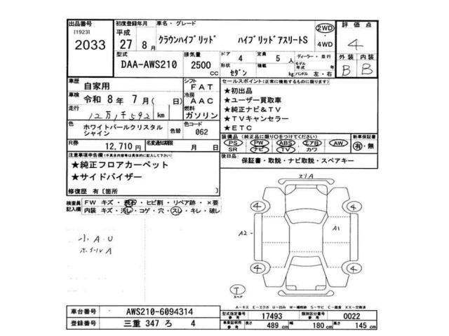 Toyota CROWN 2015 7538466-2