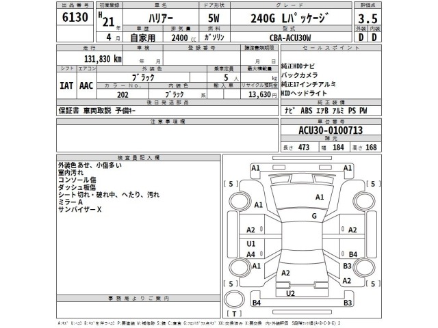 Toyota HARRIER 2009 7537095-2