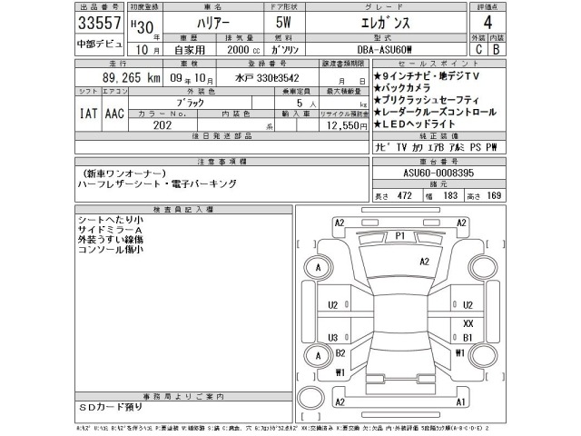 Toyota HARRIER 2018 7537301-2