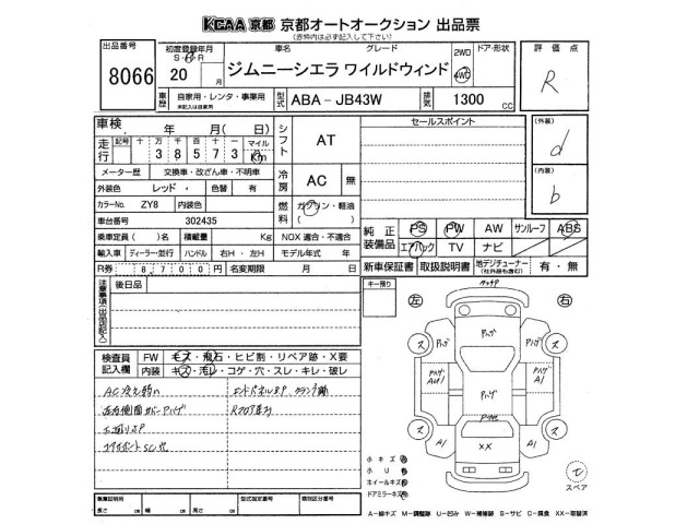Suzuki JIMNY SIERRA 2008 7537031-2