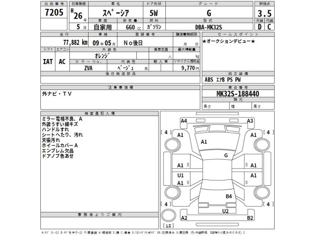Suzuki SPACIA 2014 7536184-2