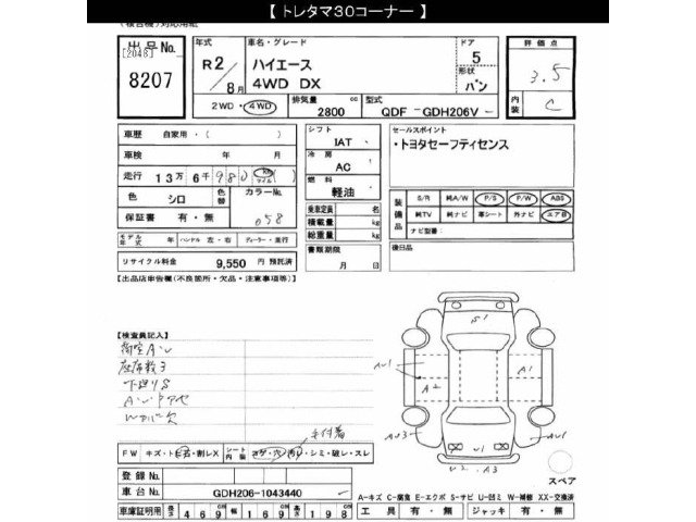Toyota HIACE VAN 2020 7561651-2