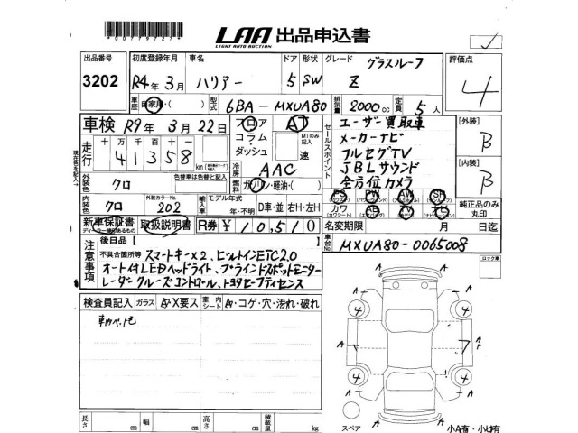 Toyota HARRIER 2022 7569772-2