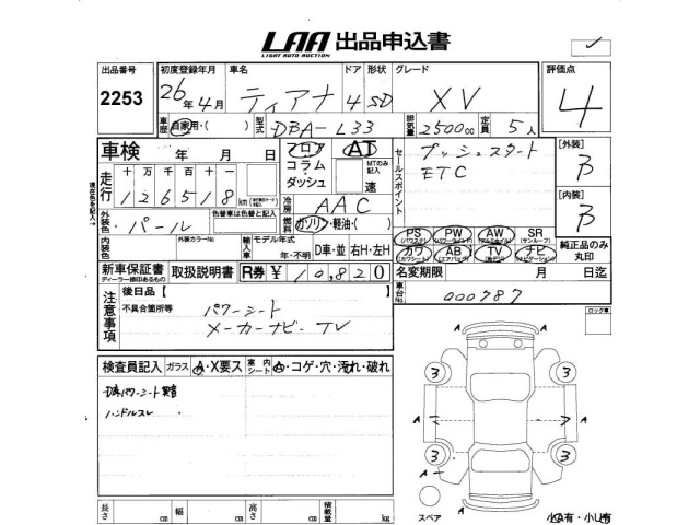 Nissan TEANA 2014 7567252-2