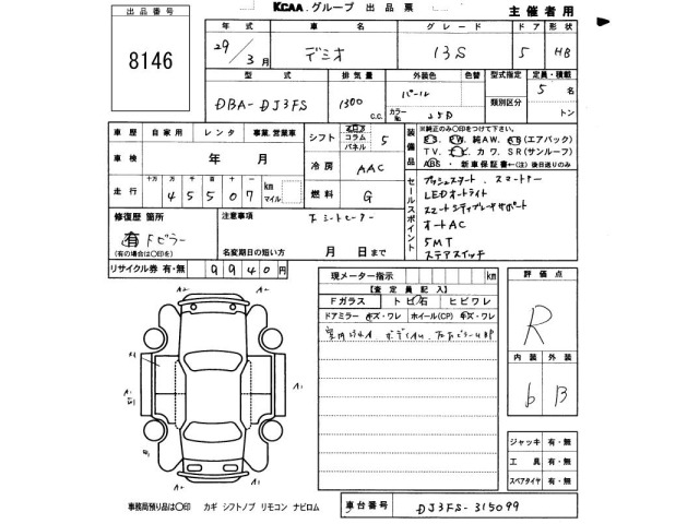 Mazda DEMIO 2017 7593900-2