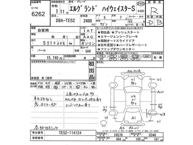 Nissan ELGRAND 2019 7594525-2