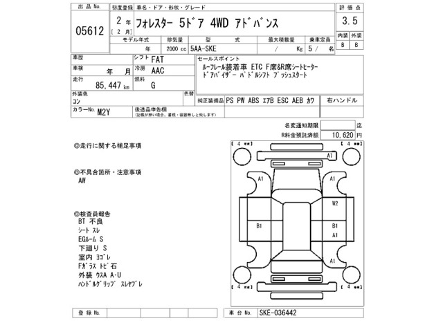 Subaru FORESTER 2020 7595034-2