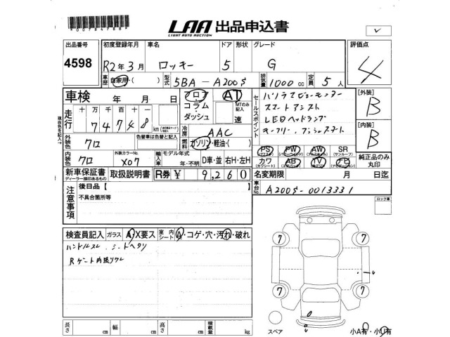 Daihatsu ROCKY 2020 7584215-2