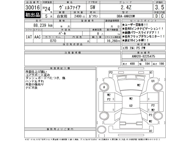 Toyota VELLFIRE 2012 7586025-2