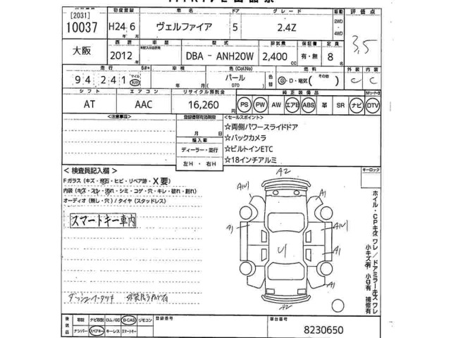 Toyota VELLFIRE 2012 7588346-2
