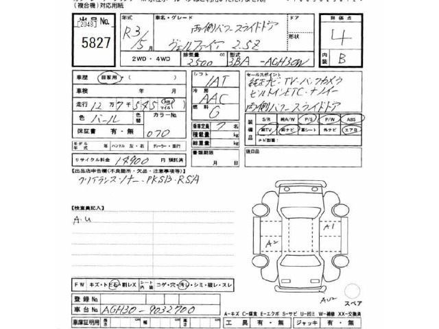 Toyota VELLFIRE 2021 7588542-2